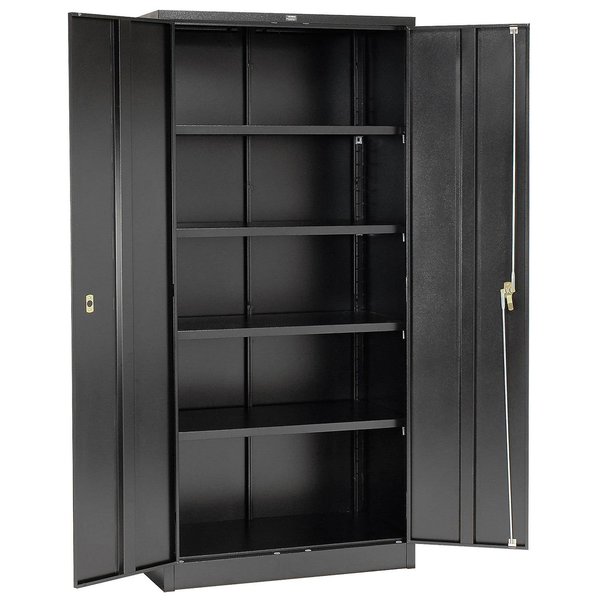 Global Industrial Assembled Storage Cabinet, 36x24x78, Black 493312BK